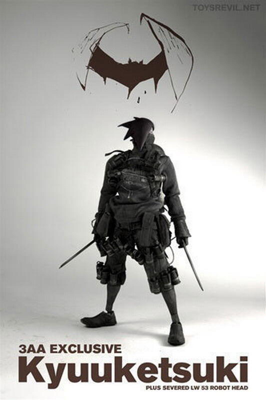 ThreeA 3A Toys 1 6 12  Ashley Wood Tomorrow King TK Baka Kyuuketsuki Plus Severed LW 53 Robot Head Action Vinyl Figure Fashion