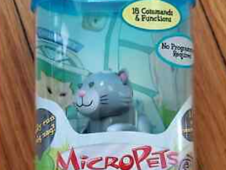 Tomy Micropets My Little Pet Electronic Interactive Toy Grey Cat Trading Figure For Discount