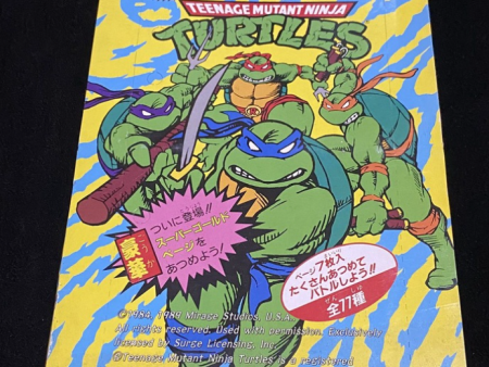 Takara Japan 1989 TMNT Teenage Mutant Ninja Turtles Trading Card 1 Box 10 Bag 70 Random Cards Set For Sale