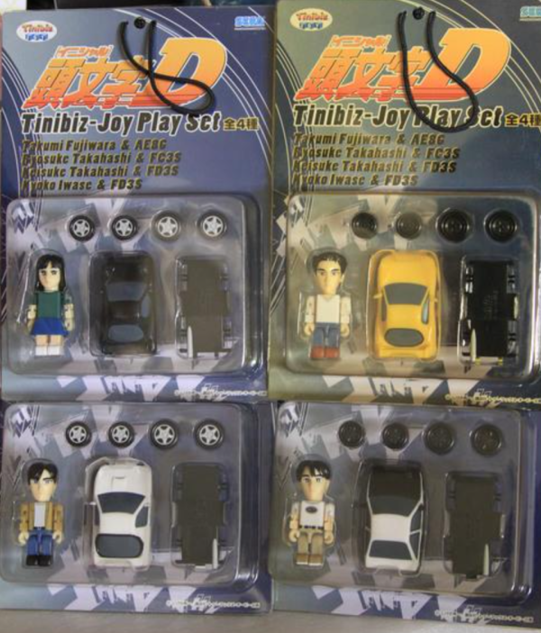 Sega Initial D Tinibiz Joy 4 Trading Collection Figure Plat Set Sale