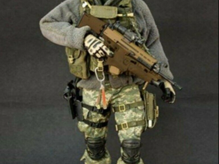 Hot Toys 1 6 12  U.S. Army Airborne Rangers 75th Regiment w  MK16 Scar-l Action Figure Online