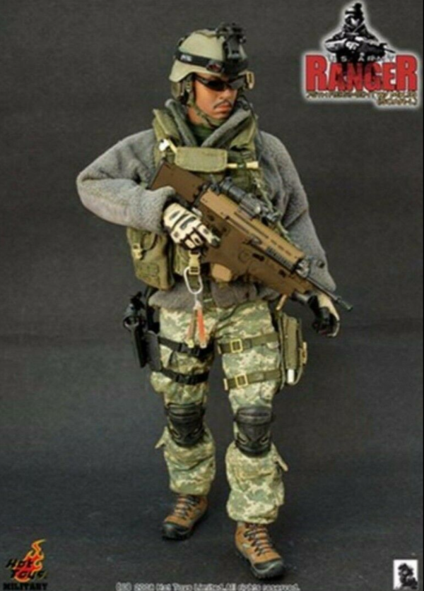 Hot Toys 1 6 12  U.S. Army Airborne Rangers 75th Regiment w  MK16 Scar-l Action Figure Online