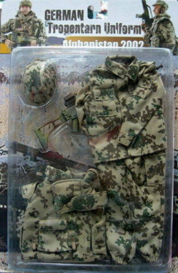 Armoury 1 6 12  WWII German Tropentarn Uniform Afghanistan 2002 3 Action Figure Set For Sale