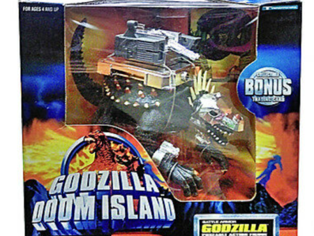 Trendmasters Godzilla Doom Island Battle Armor Anguirus Poseable 6  Action Figure Hot on Sale