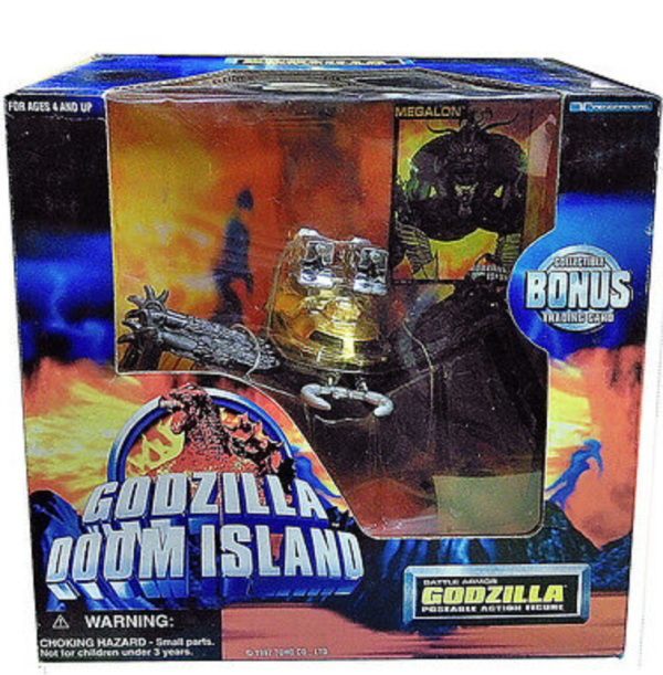 Trendmasters Godzilla Doom Island Battle Armor Kumonga Poseable 6  Action Figure For Sale