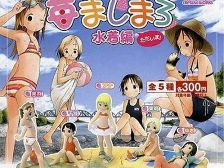 Toy s Works Capsule Ichigo Mashimaro Strawberry Marshmallow Bikini Swimsuit ver Gashapon 5 Figure Set Supply