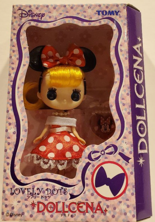 Tomy Dollcena Disney Lovely Dots Minnie Mouse Doll Figure Supply