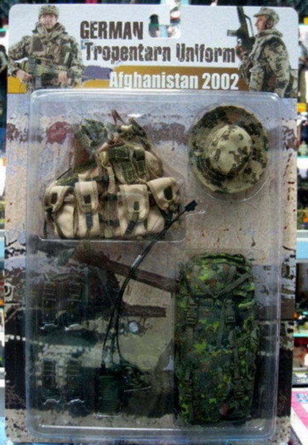 Armoury 1 6 12  WWII German Tropentarn Uniform Afghanistan 2002 3 Action Figure Set For Sale