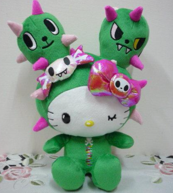 Simone Legno Tokidoki x Hello Kitty Cactus Plush Doll 10  Figure Supply