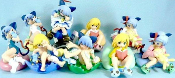 Toy s Works Capsule Gashapon Moetan Lunch Box 16 Mini Figure Set Used Supply