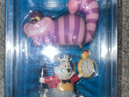 Tomy Disney Magical Collection 127 Alice In Wonderland Cheshire Cat & White Rabbit Trading Figure For Sale