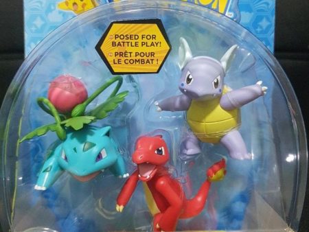 Tomy Pokemon Pocket Monster Ivysaur Charmeleon Wartortle 3 Mini Pack Figure Set Online