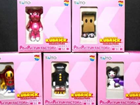 Medicom Toy Taito Kubrick 100% PostPet Fun Factory Series 1 5 Action Figure Box Set Sale