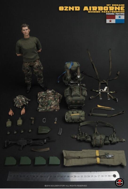 Soldier Story 1 6 12  SS089 1st Brigade 82nd Airborne Division Paratroopers Panama 1989-90 Action Figure Sale