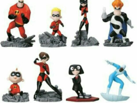 Yujin Disney Pixar Mr. The Incredibles Gashapon 8 Collection Figure Set Cheap