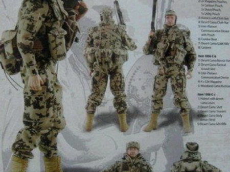 Armoury 1 6 12  WWII German Tropentarn Uniform Afghanistan 2002 3 Action Figure Set For Sale