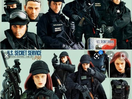 Hot Toys 1 6 12  U.S. Secret Service Emergency Team Ert G36C & P90 2 Action Figure Set Fashion