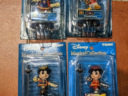 Tomy Disney Magical Collection The Three Musketeers 110 Mickey Mouse 111 Donald Duck 112 Goofy R014 Mickey Mouse 4 Figure Set on Sale