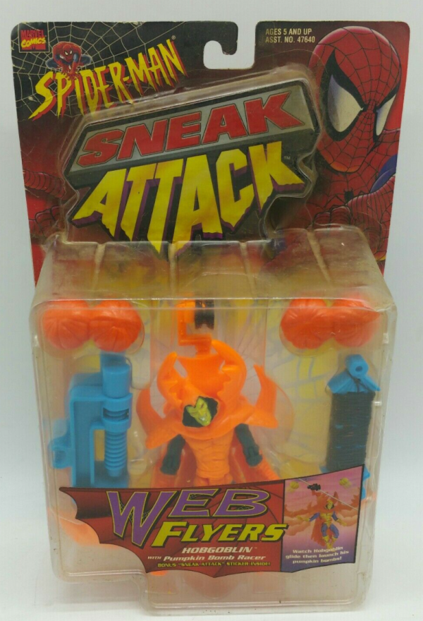 Toybiz Marvel Comics Spider-Man Sneak Attack Web Flyers Hobgoblin Action Figure For Cheap