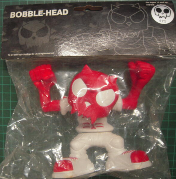 Toy2R 2001 Bobble Head Devil Toyer Red Bone Shirt ver 4.5  Vinyl Figure Fashion