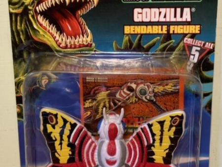 Trendmasters Godzilla King of Monsters Mothra Bendable Figure w  Bonus Trading Card Supply