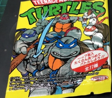 Takara Japan 1989 TMNT Teenage Mutant Ninja Turtles Trading Card Sealed Bag 7 Random Cards Set Fashion