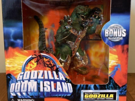 Trendmasters Godzilla Doom Island Battle Armor Godzilla Poseable 6  Action Figure Discount