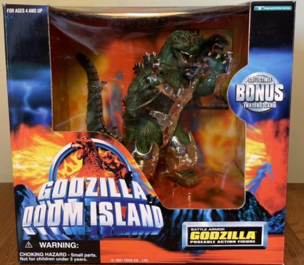 Trendmasters Godzilla Doom Island Battle Armor Godzilla Poseable 6  Action Figure Discount