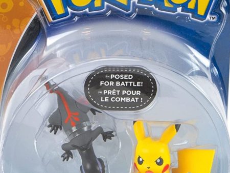 Tomy Pokemon Pocket Monster Battle Collection Salandit vs Pikachu Trading Figure Discount