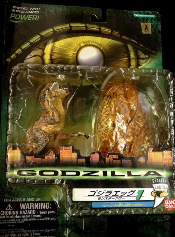 Trendmasters Genuine Godzilla Hammer Tail Baby Godzilla Hatchling Action Figure Type A Sale