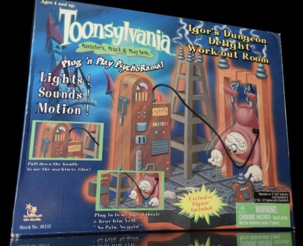 Toy Island Toonsylvania Monsters Muck Mayhem Igor s Dungeon Delight Work Out Room Trading Figure Supply