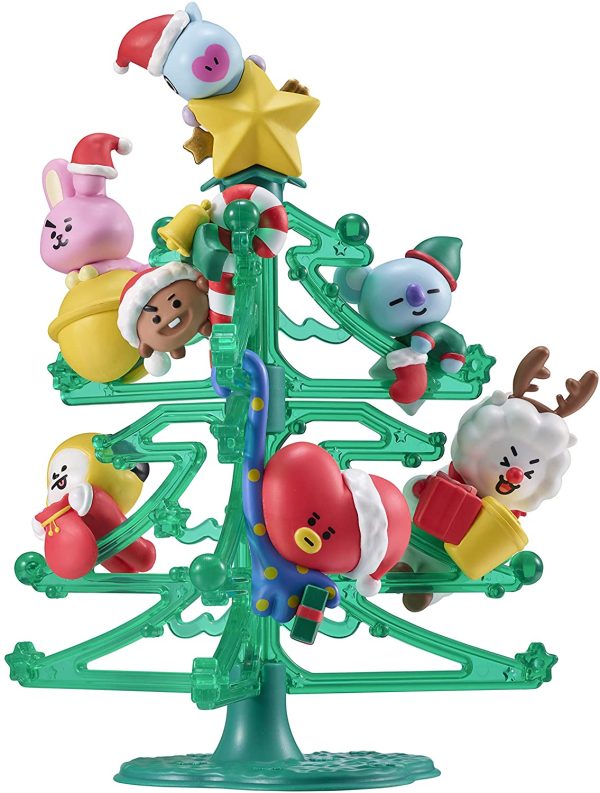 Young Toys BTS BT21 Christmas Tree 7 Trading Figure Set Supply