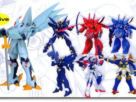 Unifive Super Robot War Original Collection Figure Part 2 7+1 Secret 8 Trading Figure Set For Sale