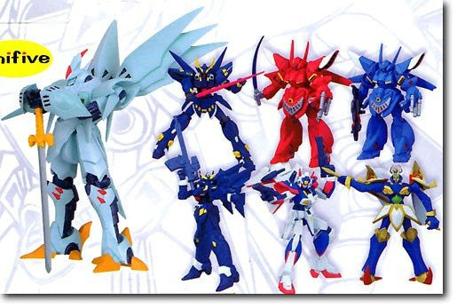 Unifive Super Robot War Original Collection Figure Part 2 7+1 Secret 8 Trading Figure Set For Sale