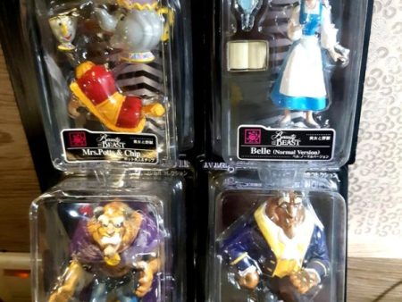 Tomy Disney Magical Collection Beauty and the Beast 4 Trading Figure Set Online Hot Sale