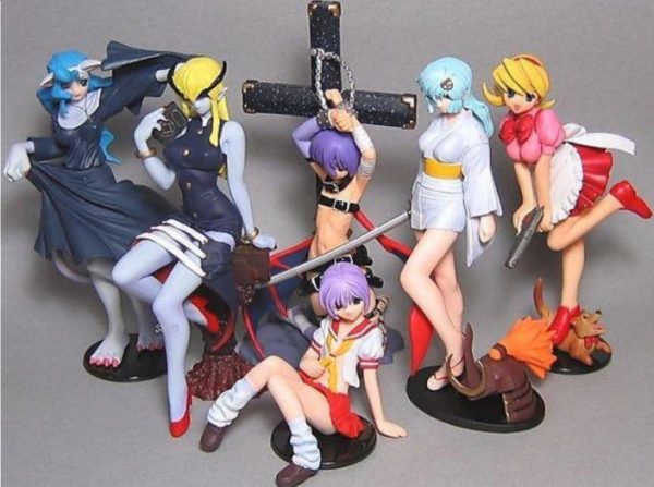 Yujin SR Series Vampire Savior Gashapon Capsule Part 4 6 Mini Figure Set For Sale