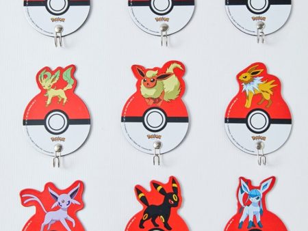 Yendar Taiwan Limited Pokemon Pocket Monster Eevee 9 Magnet Hook Trading Figure Set Online Sale