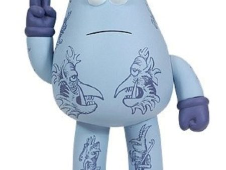 Amos Toys 2008 James Jarvis The Illustrated Yod Blue ver 8  Vinyl Figure For Discount