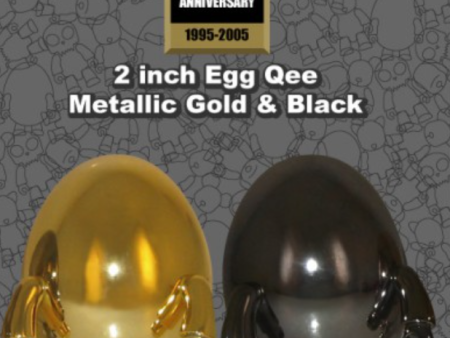 Toy2R Qee 10th Anniversary 2 Egg Metallics Gold Golden 2  Figure Set Discount