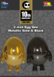 Toy2R Qee 10th Anniversary 2 Egg Metallics Gold Golden 2  Figure Set Discount