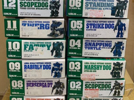 Wave 1996 1 60 Armored Trooper Votoms 12 Plastic Model Kit Figure Set Discount