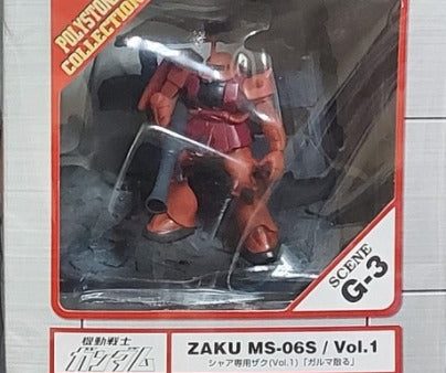 Bandai Polystone Collection Scene G-3 Mobile Suit Gundam Zaku MS-06S Vol 1 Trading Figure Sale