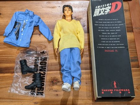 How2Work 1 6 12  Initial D Takumi Fujiwara Action Figure Used For Cheap