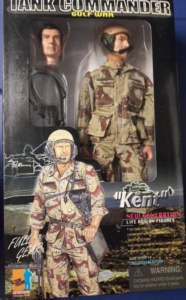 Dragon 1 6 12  Tank Commander Gulf War Kent Action Figure Sale