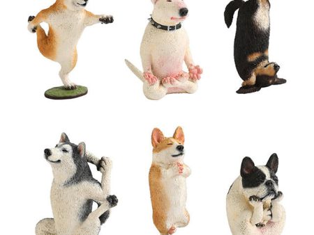 Asakuma Toshio Taiwan Limited Animal Dog s Life Yoga Master ver 6 Trading Figure Set Hot on Sale