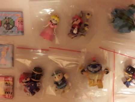 Yujin Nintendo Super Mario Bros Gashapon Characters 7 Figure Set Kubrick Style Used Cheap